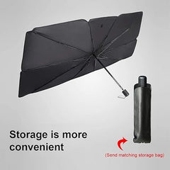 Car Umbrella Sun Shade Cover for Windshield UV Reflecting Foldable Front Car Sunshade Umbrella