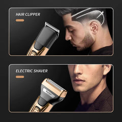 3in1 Grooming Kit Electric Shaver For Men Beard Hair Trimmer Body Nose Ear Shaving Machine Face Razor Rechargeable