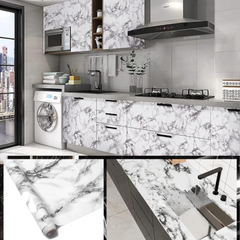 Marble Sheet Sticker For Kitchen, Cupboard, Wall – 02 Meter